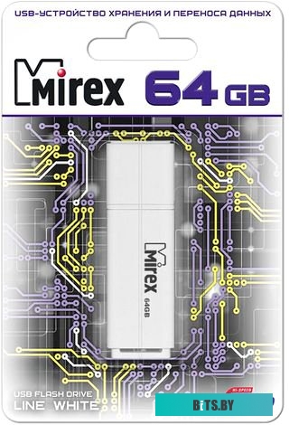 USB накопитель (Флешка) Mirex Color Blade Line 64GB (белый) [13600-FMULWH64]