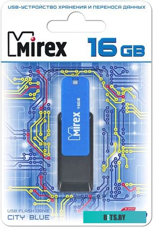 USB накопитель (Флешка) Mirex Color Blade City 16GB (синий) [13600-FMUCIB16]