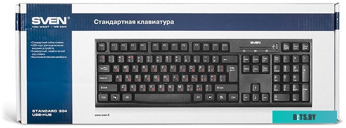 Клавиатура SVEN Standard 301 USB (черный)