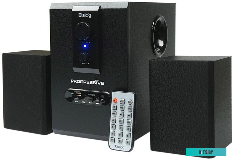 Акустические колонки Dialog Progressive AP-150 BROWN - 2.1, 10W+2*5W RMS, USB+SD reader