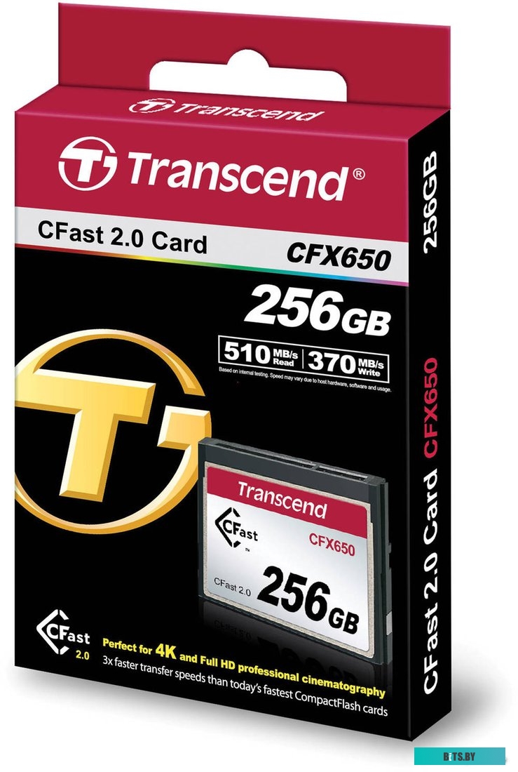 Карта памяти Transcend CFX650 CompactFlash 256GB <TS256GCFX650>
