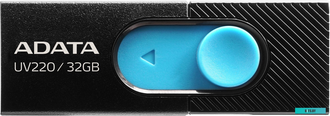 USB накопитель (Флешка) ADATA UV220 32GB (черный/голубой) <AUV220-32G-RBKBL>