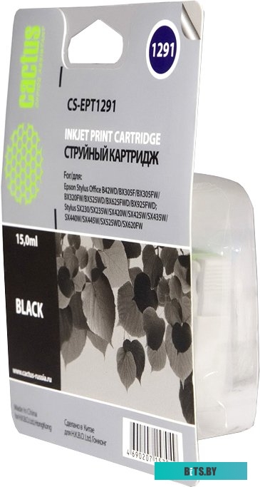 Картридж Cactus CS-EPT1291 (аналог Epson EPT12914010)