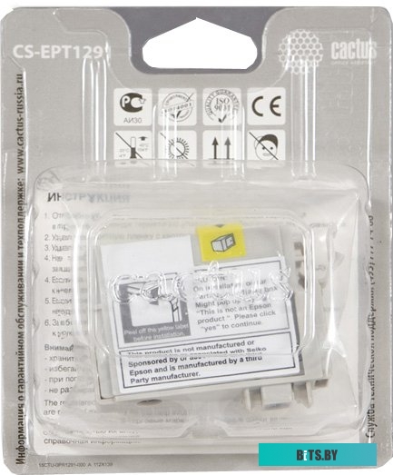 Картридж Cactus CS-EPT1291 (аналог Epson EPT12914010)