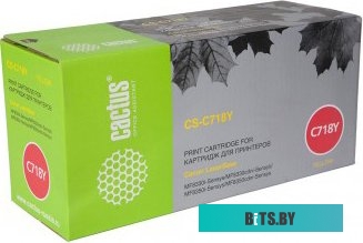 Картридж Cactus CS-C718Y (аналог Canon 718 Yellow (265B002AA))