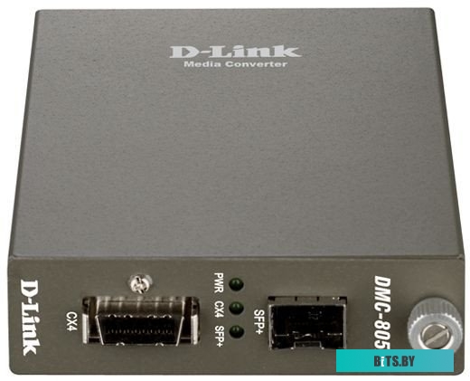 Медиаконвертер DMC-805X D-Link 10G CX4 to 10G SFP+ media converter 1 x 10GE CX4 port, IEEE 802.3ak compliance