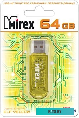 USB накопитель (Флешка) Mirex Color Blade Elf Yellow 64GB [13600-FMUYEL64]
