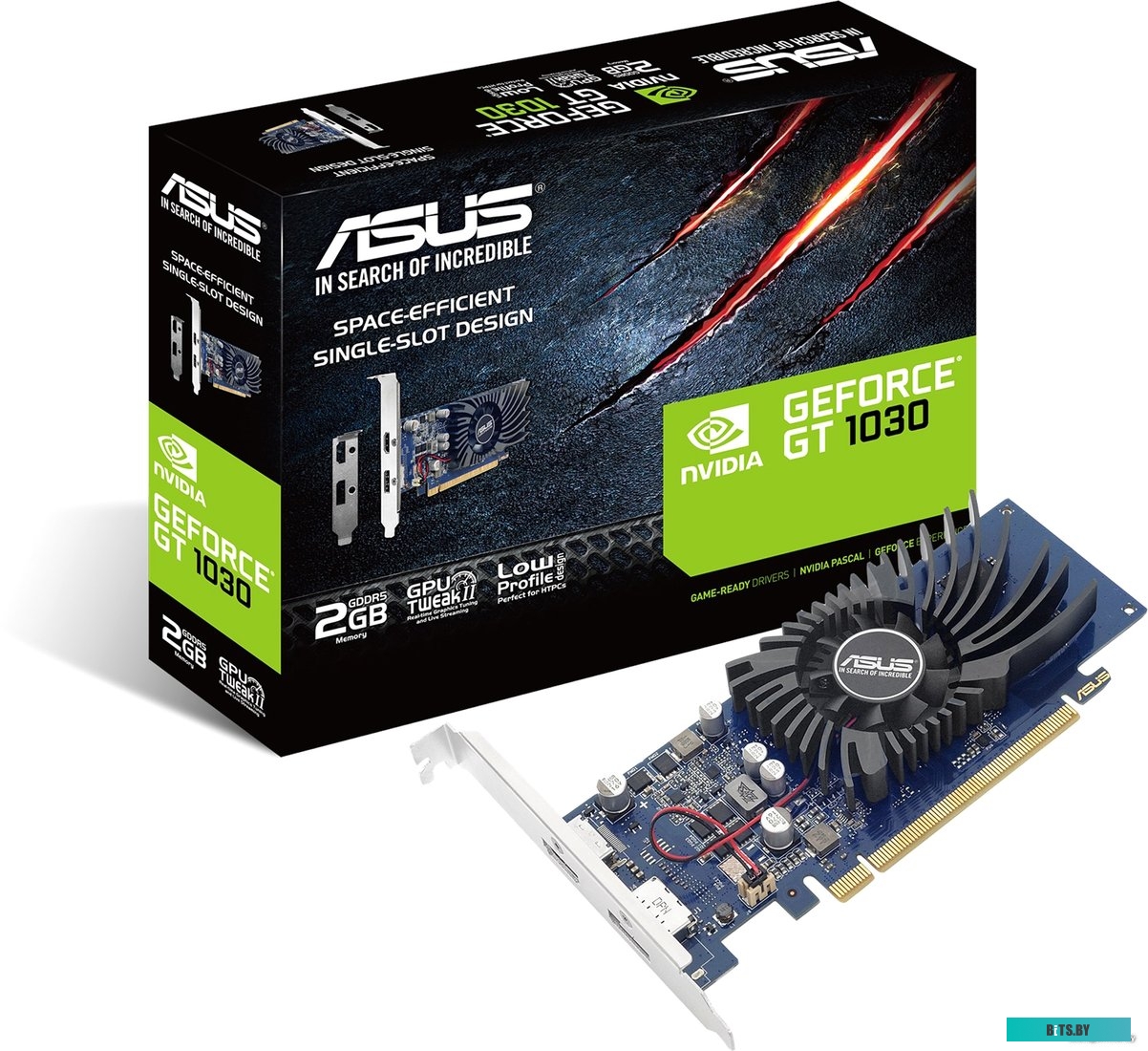 Видеокарта Asus GeForce GT 1030 2GB GDDR5 <GT1030-2G-BRK>