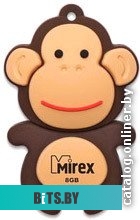 USB накопитель (Флешка) Mirex MONKEY BROWN 8GB (13600-KIDMKB08)