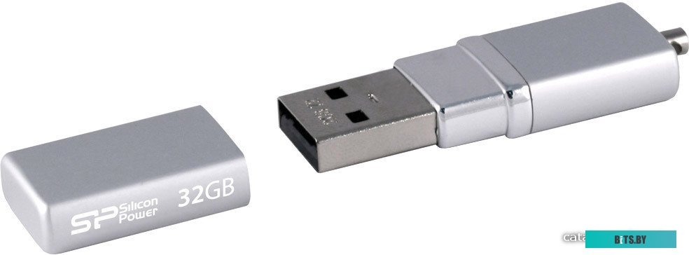 USB накопитель (Флешка) Silicon Power LuxMini 710 32Gb Silver (SP032GBUF2710V1S)