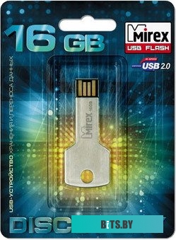 USB накопитель (Флешка) Mirex CORNER KEY 16GB (13600-DVRCOK16)