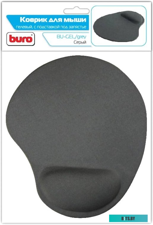 Коврик Buro BU-GEL (серый) <817307>