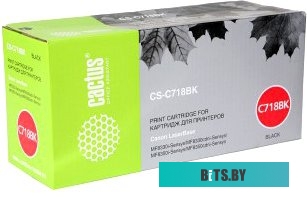 Картридж Cactus CS-C718BK (аналог Canon 718 Black (2662B002AA))
