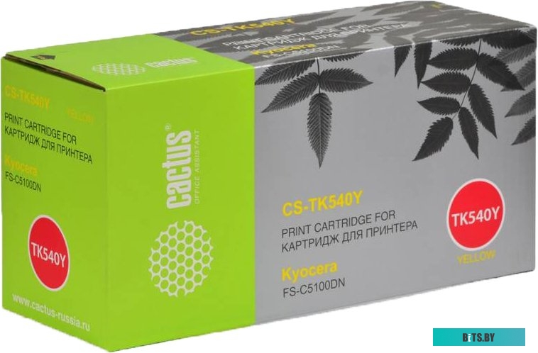 Картридж Cactus CS-TK540Y (аналог Kyocera TK-540 Yellow)