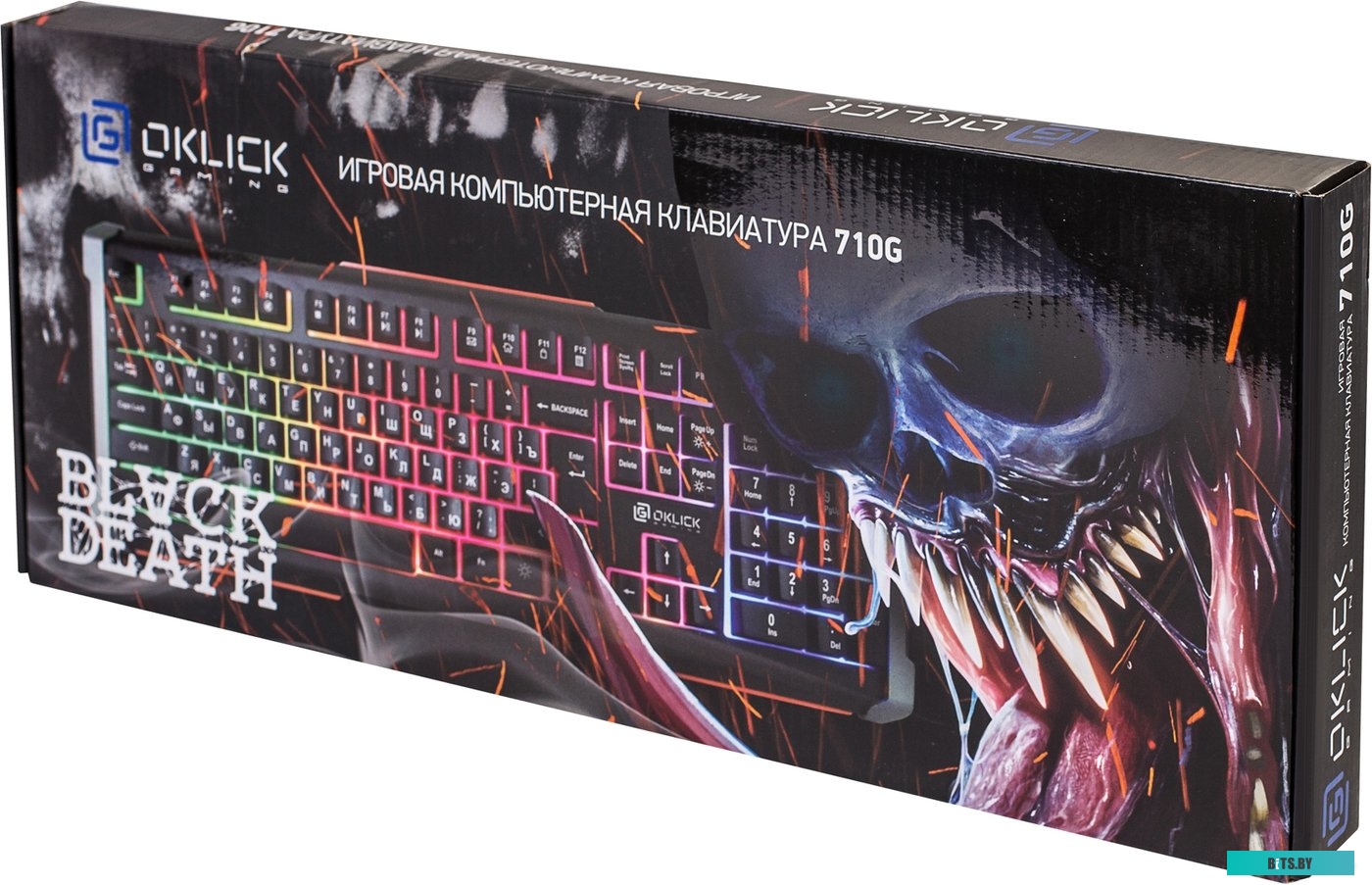 Клавиатура Oklick 710G Black Death [476393]