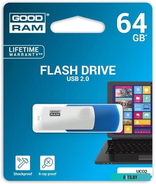 USB накопитель (Флешка) GoodRam UCO2 64GB [UCO2-0640MXR11]