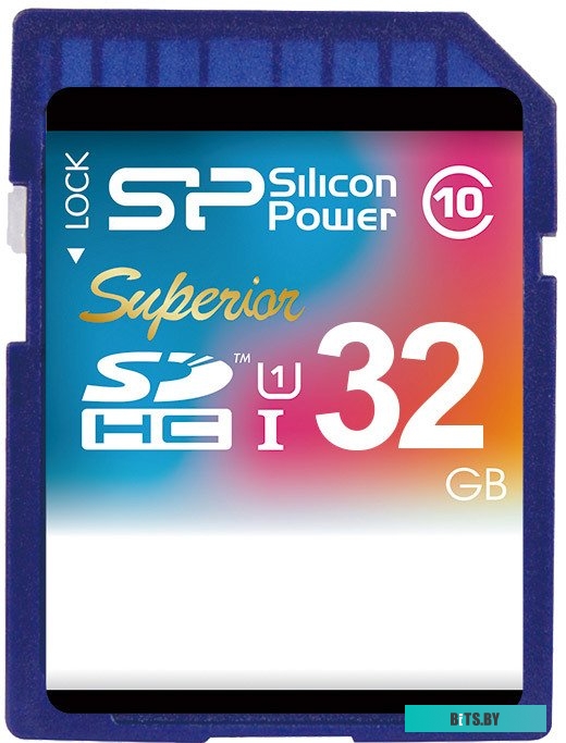 Карта памяти Silicon Power SDHC Superior UHS-1 (Class 10) 32 GB (SP032GBSDHCU1V10)