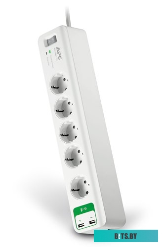 Сетевой фильтр APC Essential SurgeArrest 5 розеток, белый (PM5U-RS)