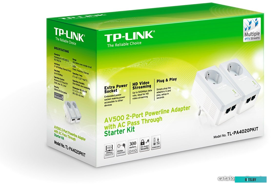 Powerline-адаптер TP-Link TL-PA4020PKIT