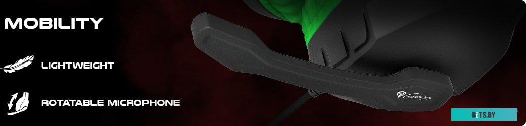 Наушники (Гарнитура) Genesis Argon 200 (черный/зеленый)