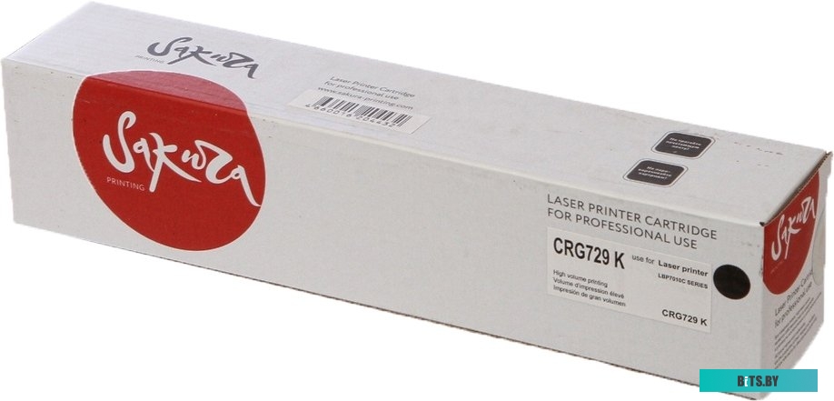SACRG729K Картридж Sakura SACRG729K для CANON LBP 7010C/7018C, черный, 1200 к.