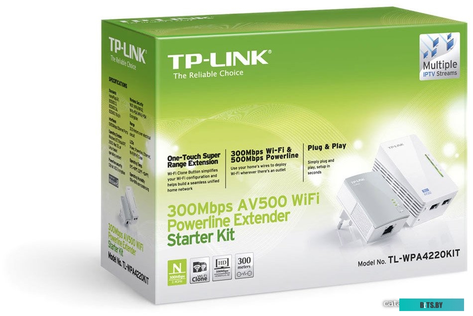 Адаптер Powerline TP-Link TL-WPA4220KIT