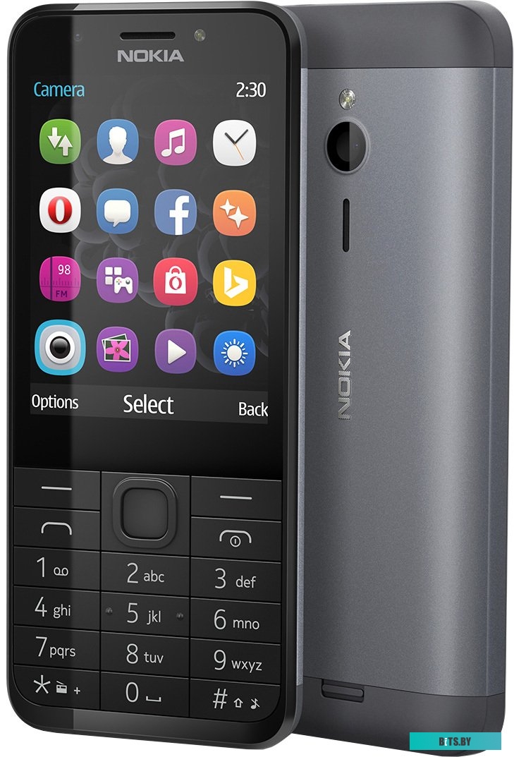 Мобильный телефон Nokia 230 Dual SIM Dark Silver <A00026971>