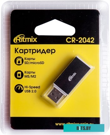Карт-ридер Ritmix CR-2042 (черный) <CR-2042 Black>