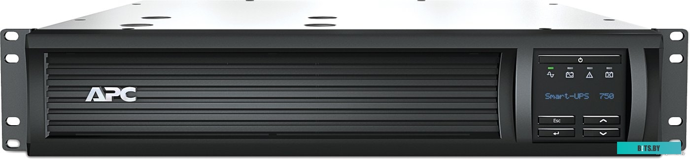Источник бесперебойного питания (ИБП) APC Smart-UPS 750 ВА (с платой сетевого управления) <SMT750RMI2UNC>