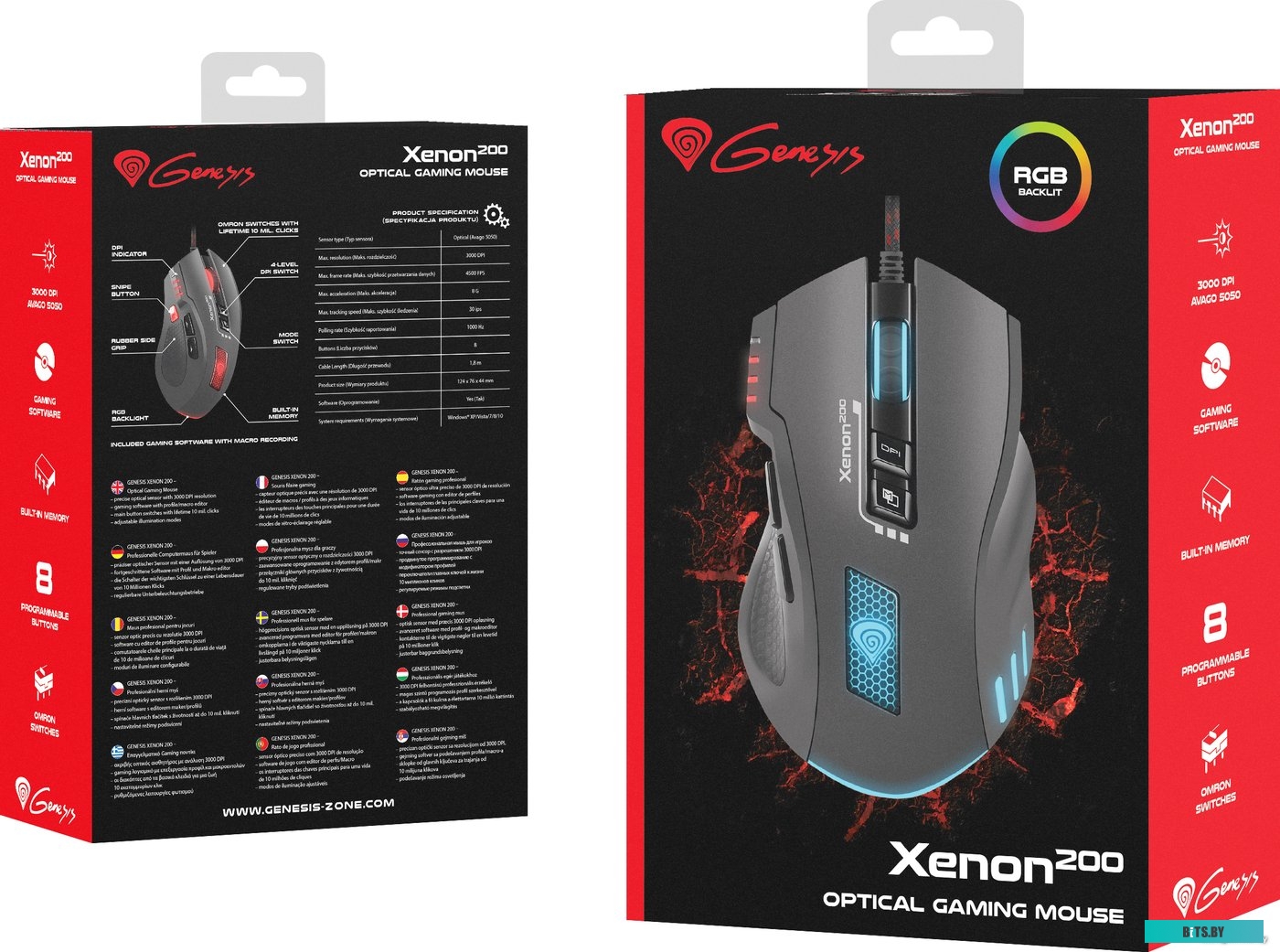Мышь Genesis Xenon 200