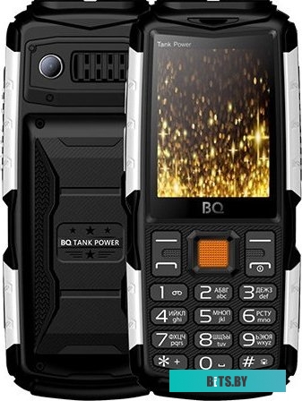Мобильный телефон BQ-Mobile BQ-2430 Tank Power (черный/серебристый)