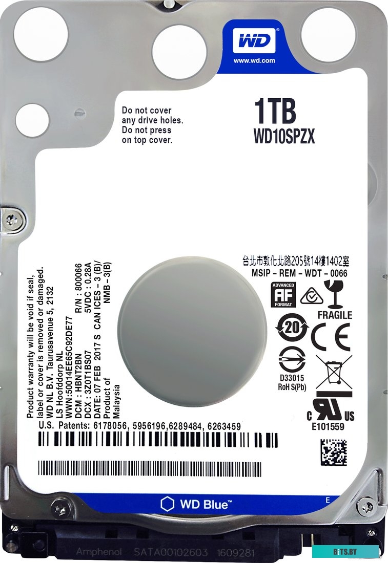 Жесткий диск WD Blue 1TB [WD10SPZX]