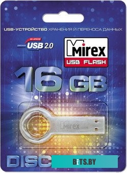 USB накопитель (Флешка) Mirex ROUND KEY 16GB (13600-DVRROK16)