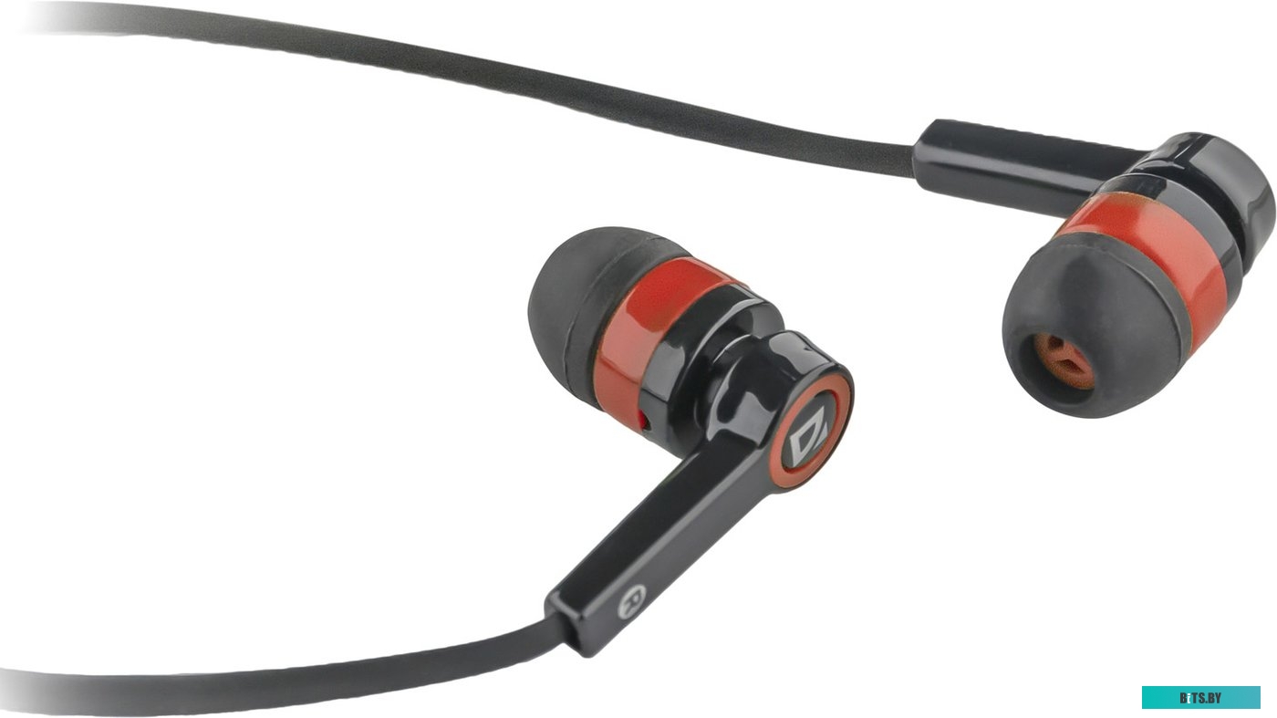 Наушники (Гарнитура) Defender Pulse 420 (черный/красный) [63424]