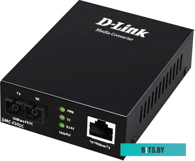 Медиаконвертер DMC-530SC D-Link Fast Ethernet Twisted-pair to Fast Ethernet Single-mode Fiber (30km, SC) Media Converter Module