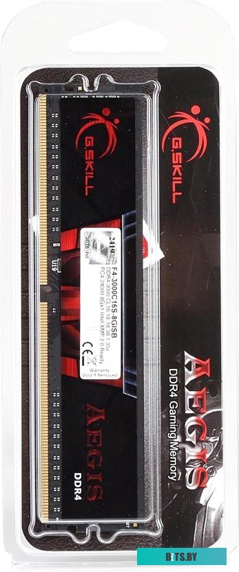 Оперативная память G.Skill Aegis 8GB DDR4 PC4-24000 F4-3000C16S-8GISB