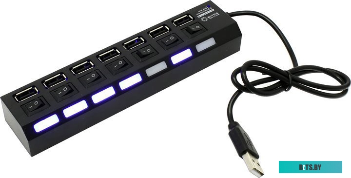 USB-хаб 5bites HB27-203PBK