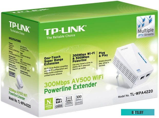 Адаптер Wi-Fi Powerline TP-Link TL-WPA4220