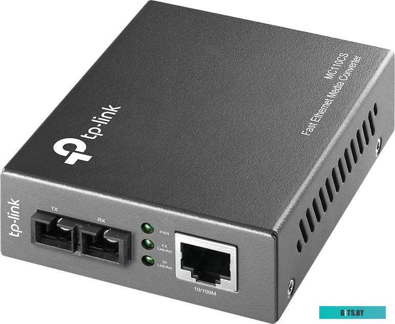 Медиаконвертер  MC110CS TP-Link 10/100Mbps RJ45 to 100Mbps single-mode SC fiber Converter, Full-duplex,up to 20Km