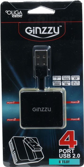 USB-хаб Ginzzu GR-414UB