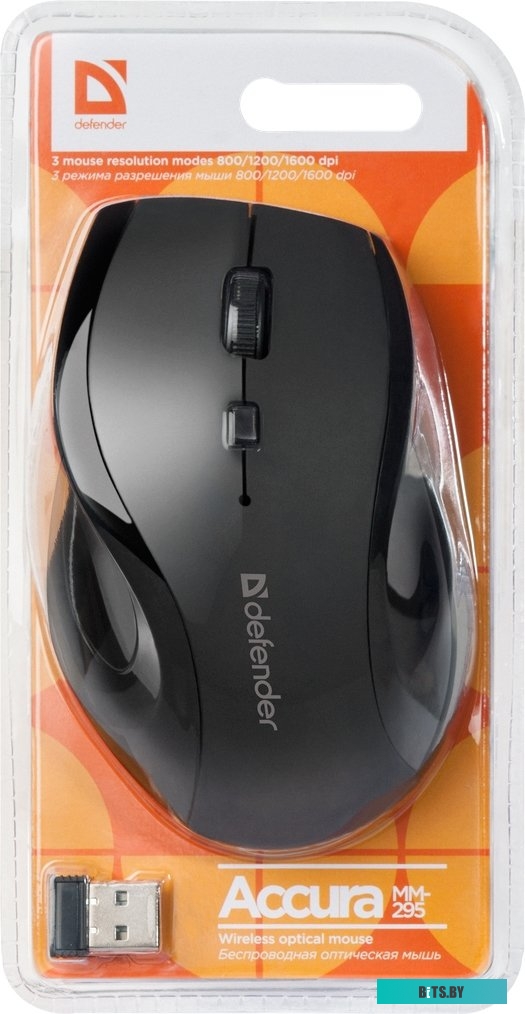 Мышь Defender Accura MM-295 (черный) <52295>