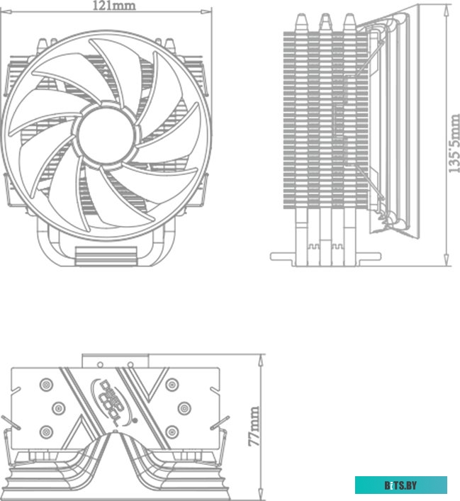 Кулер DeepCool GAMMAXX 300 R <DP-MCH3-GMX300RD>
