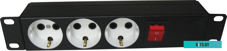 Блок силовых розеток ЦМО БР-3П-10-9005 (3 розетки, без шнура питания)