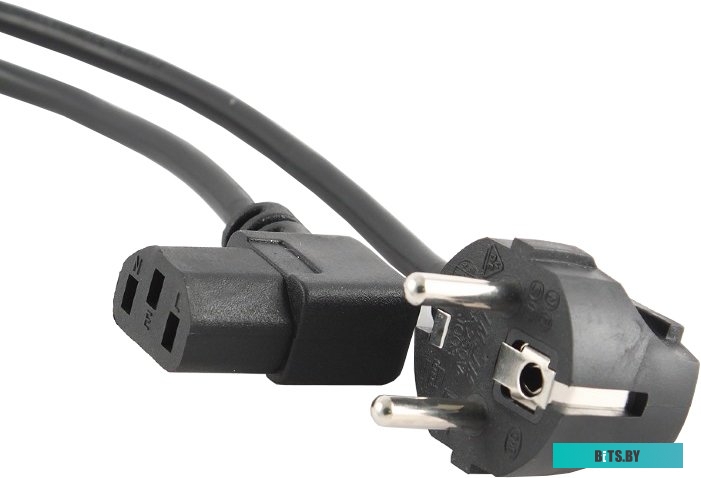 Кабель питания PC-186A-VDE Gembird power cord 1.8m w/VDE, 90 degree angled output plu