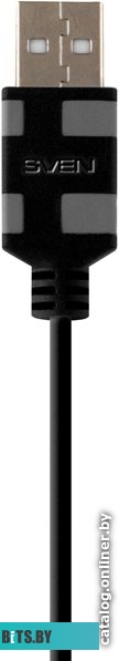 Клавиатура Sven KB-S300 (серебристый/черный)