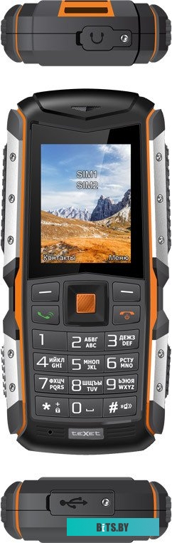 Мобильный телефон TeXet TM-513R Black/Orange