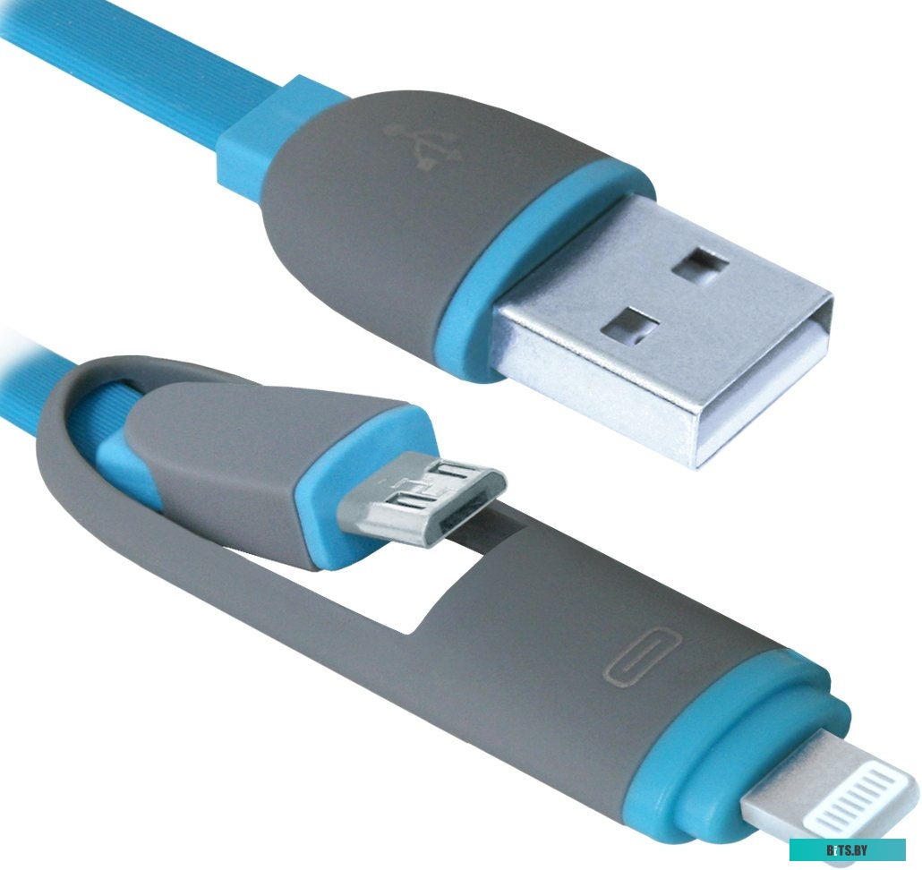 Кабель Defender USB10-03BP (синий) [87487]