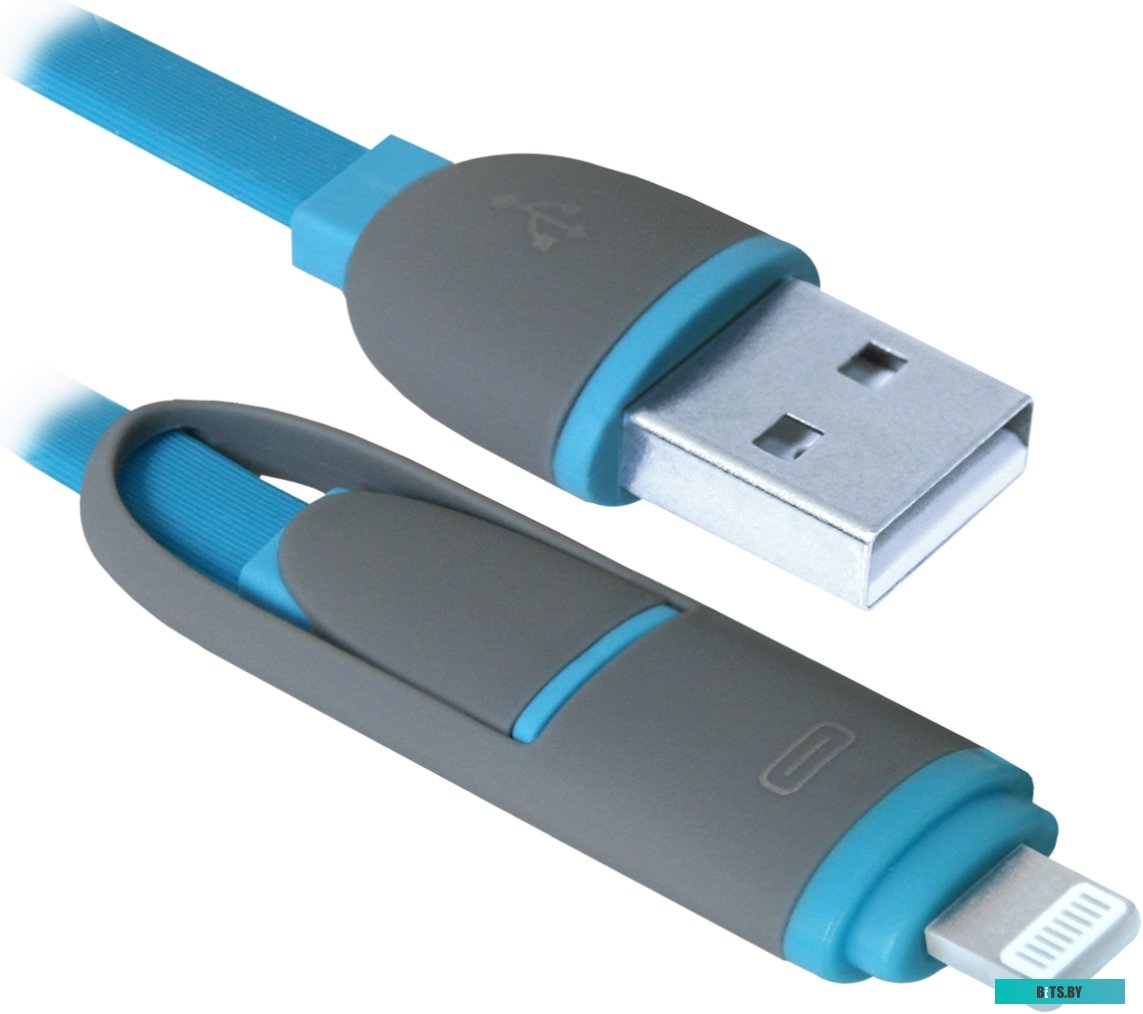 Кабель Defender USB10-03BP (синий) [87487]