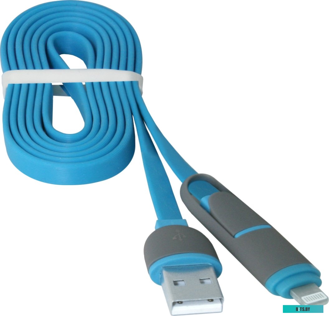 Кабель Defender USB10-03BP (синий) [87487]