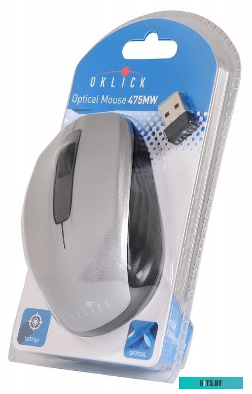 Мышь Oklick 475MW (серый) [945829]